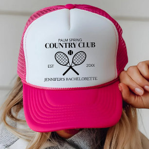 Country Club Bachelorette Party Tennis Girls Trip Trucker Hat