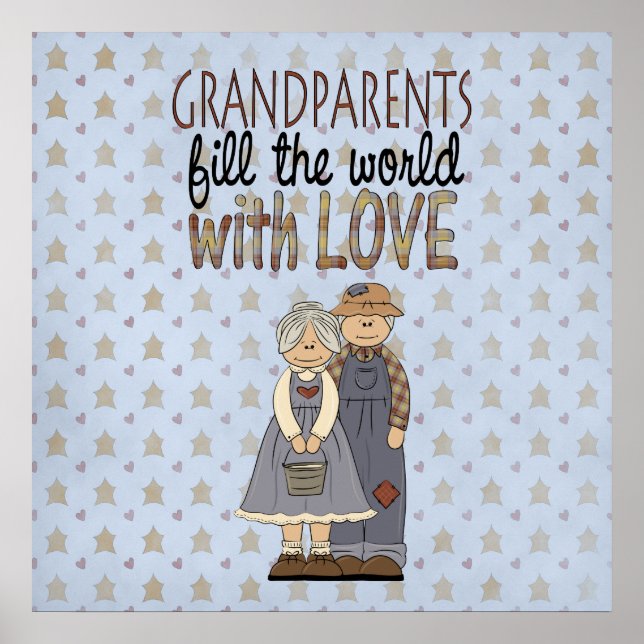 Country Collection Grandparents Love Art Print Pos (Front)