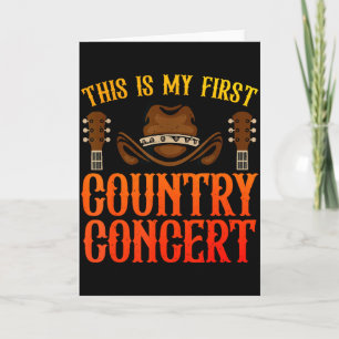 Country Concert Art For Men Women Kids Country Mus Card