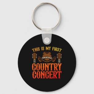 Country Concert Art For Men Women Kids Country Mus Key Ring
