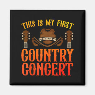 Country Concert Art For Men Women Kids Country Mus Magnet