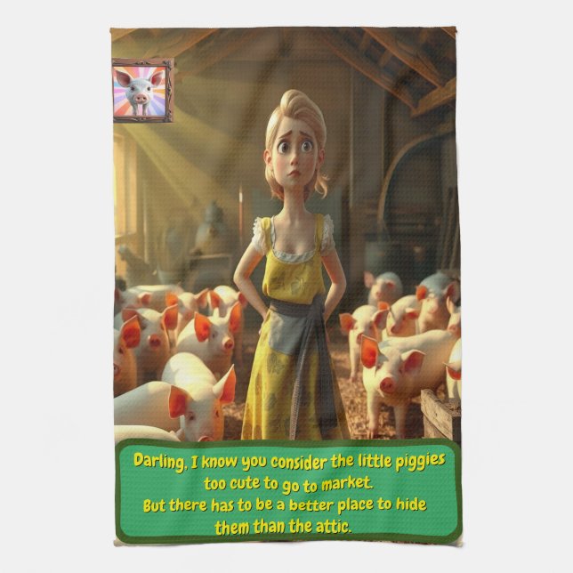 Country Cosy Kitchen Towel (Vertical)