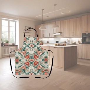 Country Cottage Floral Pattern Apron