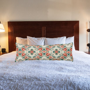 Country Cottage Floral Pattern Body Cushion