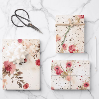 Country Cottage Floral Wrapping Paper