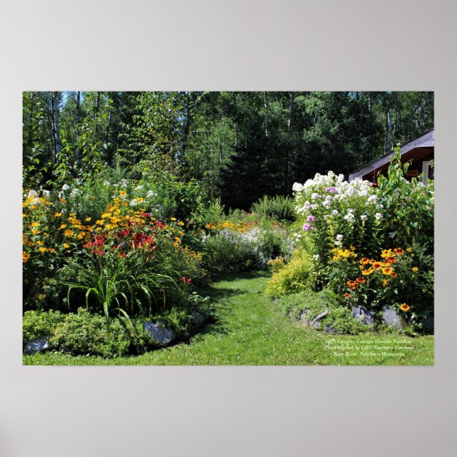 Country Cottage Garden Pathway Poster (Front)