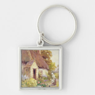 Country Cottage Key Ring