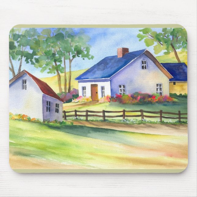 Country Cottage Mouse Pad (Front)