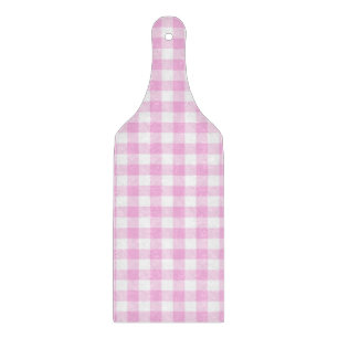 Country Cottage Pink Plaid Kitchen Cutting Board