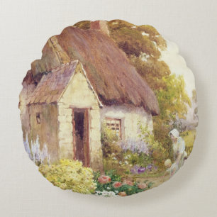 Country Cottage Round Cushion