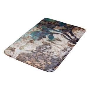 Country Cotton Silhouette Design Bath Mat