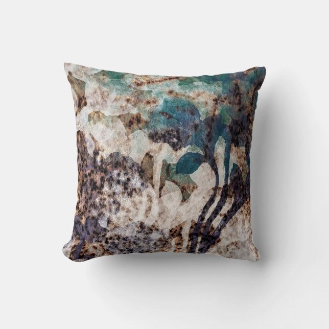 Country Cotton Silhouette Design with Taupe back Cushion (Front)