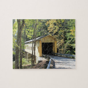 Country Covered Bridge Jigsaw Puzzle