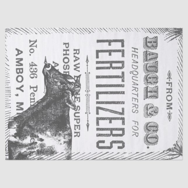 Country Cow Decoupage Tissue Tissue Paper (Front)