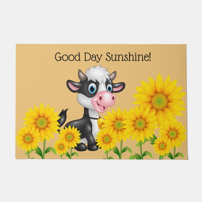 Country Cow Doormat (Front)