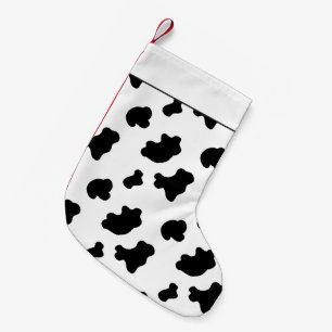 Country cow pattern Christmas stocking
