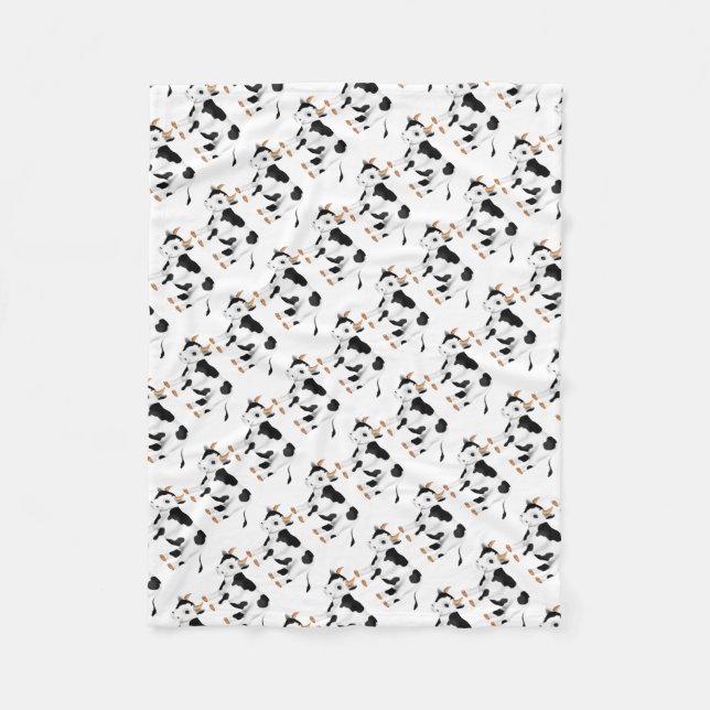 Country Cow pattern Fleece blanket (Front)