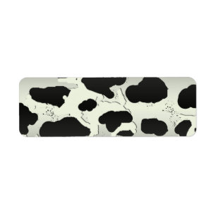 Country Cow Spot Return Address Label