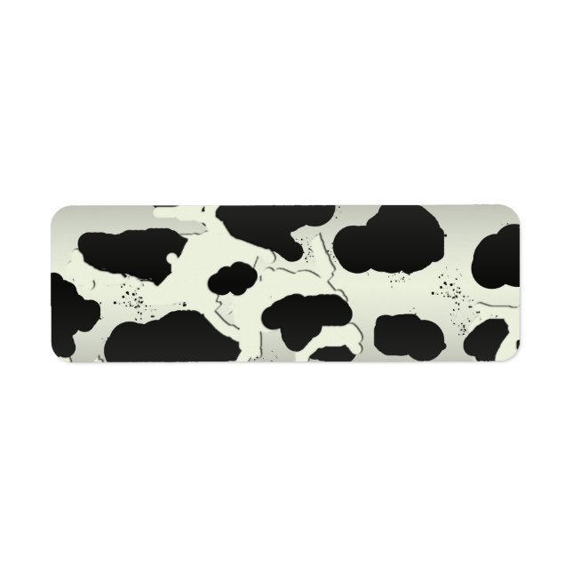 Country Cow Spot Return Address Label (Front)