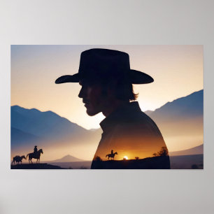 Country Cowboy Adventure Outdoors Nature Escape Poster