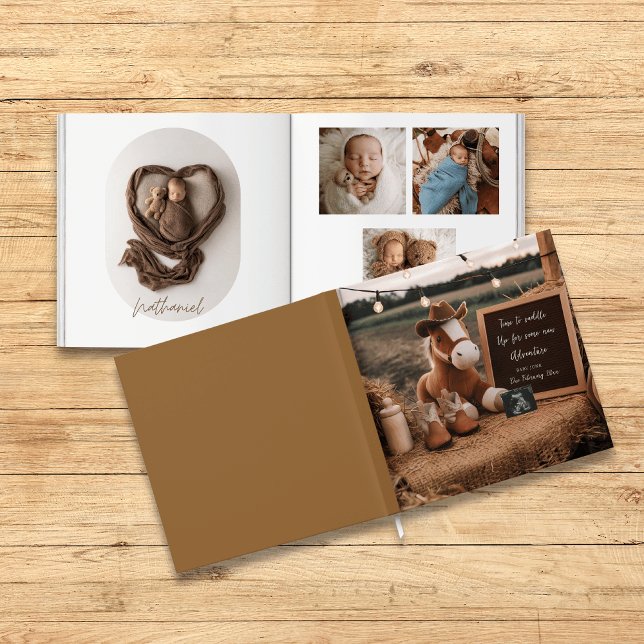 Country cowboy horse Baby photo book keepsake  (Creator Uploaded)