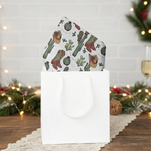 Country Cowboy Howdy Christmas Tissue Paper
