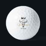 Country Cowboy Personalised Groomsmen Monogram Golf Balls<br><div class="desc">Personalised gifts for groomsmen with old western cowboy theme. Decorated with cowboy hat with vintage western font. Text and background colour are editable using the Design Tool to fit your occasion. Get this customise gift for wedding,  bachelor party,  engagement party or any other special occasions.</div>