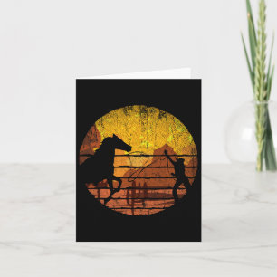Country Cowboy Western Horseck Riding Cowboy Card