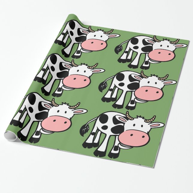 country cows wrapping paper (Unrolled)