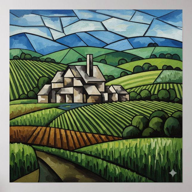 Country Cubism Poster (Front)