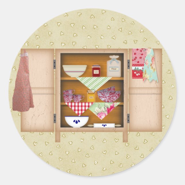 Country Cupboard Sticker (Front)