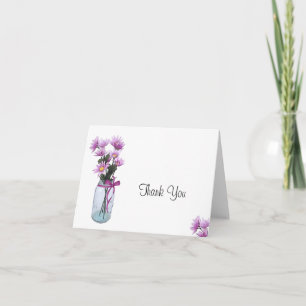 Country Daisies Mason Jar - Thank You Card