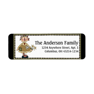 Country Daisy Annie Return Address Labels
