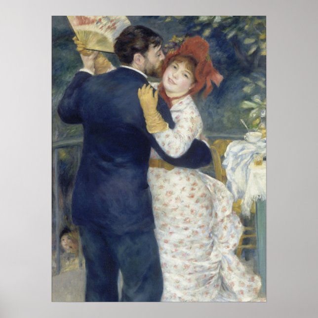 Country Dance - Renoir Impressionist Painting Poster (Front)