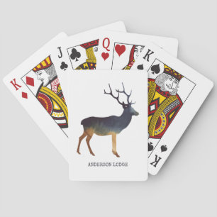 Country Deer Playing Cards