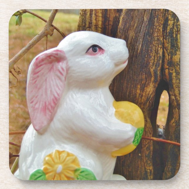 Country Easter Bunny Coaster (Front)