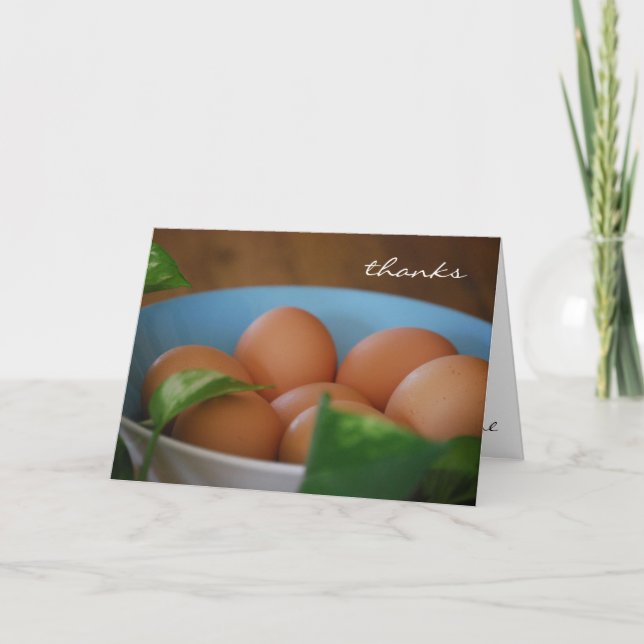Country Eggs Thank You Card (Front)