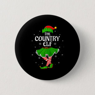 Country Elf Christmas Family Girls Women Elf Squad 6 Cm Round Badge