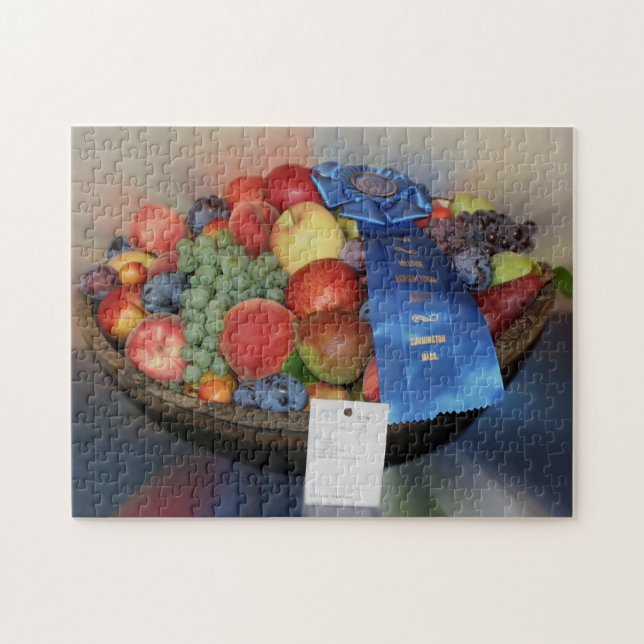 Country Fair Blue Ribbon Fruit Bowl Jigsaw Puzzle (Horizontal)