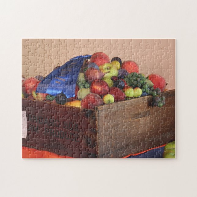 Country Fair Fruit First Prize Blue Ribbon  Jigsaw Puzzle (Horizontal)