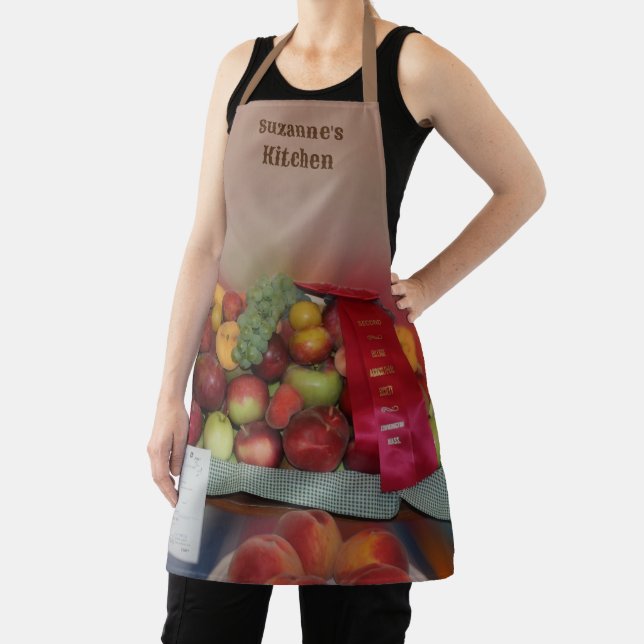 Country Fair Fruit Prize Personalised Apron (Insitu)