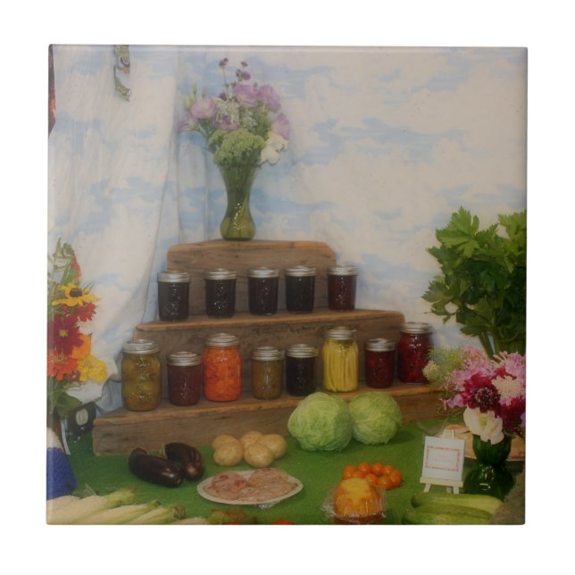 Country Fair Harvest Display Ceramic Tile (Front)