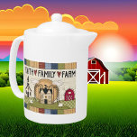Country Faith Family Farm word art<br><div class="desc">Country Faith Family Farm word art teapot</div>