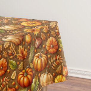 Country Fall Pumpkin Tablecloth