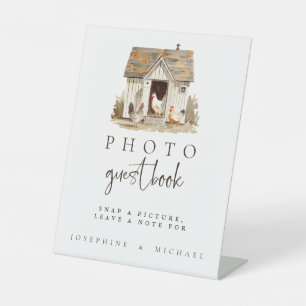 Country Farm Chicken Wedding Guestbook Sign