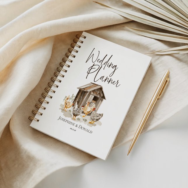 Country Farm Chicken Wedding Planner Notebook (Creator Uploaded)
