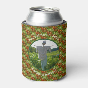 Country Farm Garden Scarecrow Personalized Party  Can Cooler