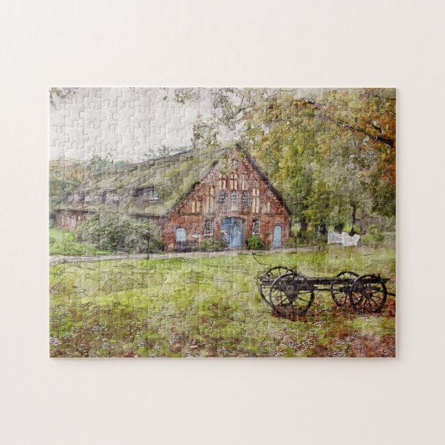 Country Farmhouse Puzzle (Horizontal)