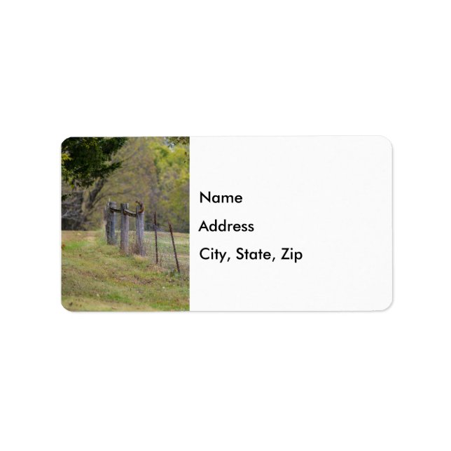 Country Fence and A Squirrel Label (Front)