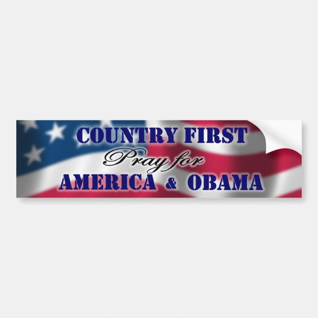 Country First Bumper Sticker (Front)